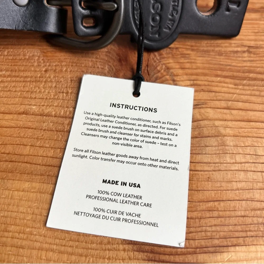 Filson Women’s Braided Workshop Belt | Horween Leather | made in USA - Picture 10 of 10